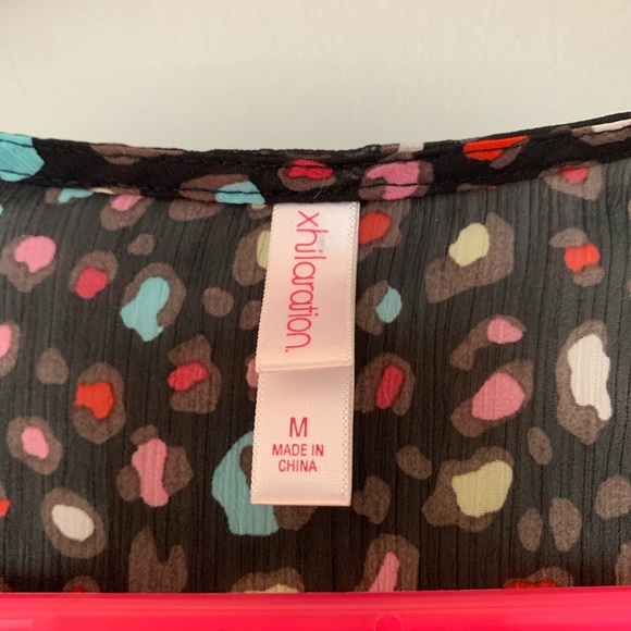 Sz M Xhilaration Ladies Sheer Tunic Top - Picture 4 of 4